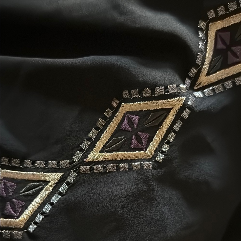 Francesca's Collections Black Embellished Blouse - Picture 4 of 4